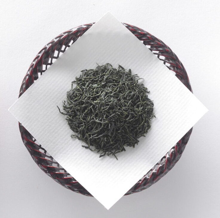 蒸し製玉緑茶の茶葉